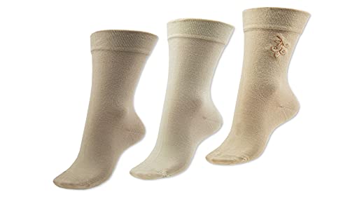 Vitopia Damen Gesundheitssocken EXTRA weiter Schaft Venenfreundlich (Beige 39-42) von Vitopia