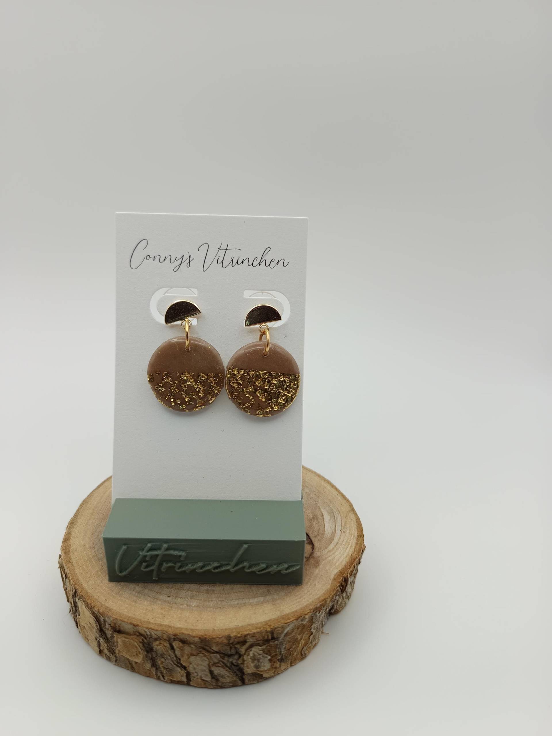 Handgemachte Polymer Clay Ohrringe Nature's Touch One von Vitrinchen