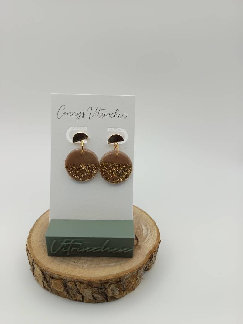 Handgemachte Polymer Clay Ohrringe Nature's Touch One von Vitrinchen