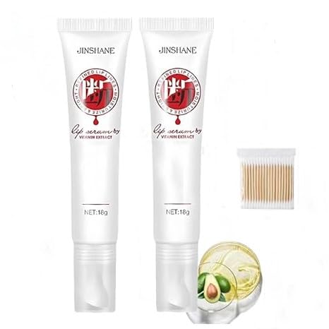 Jinshane Lip Serum, Jinshane Korean Lip Serum,Jinshane Dark Lip Serum, Jinshane Lip Balm,Jinshane Lip Mask,Jinshane Dark Lip Treatment,Lips Lip Balm Moisturizer Nourishing Essence (2 pcs) von Vitrywei