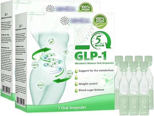 LERCEA Glp-1 Metabolic Balance Oral Ampoules, Natural Plant Extract, LERCEA GLP-1 Oral Solution, Advanced Glp-1 Oral Liquid,GLP-1 Peptide Complex Serum, for Men & Women (2 Box) von Vitrywei