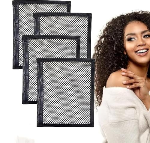 Length N Lock Hair Stretcher,Length and Lock Hair Stretcher,Curly Hair Net Stretcher Mesh Wrap,Hair Drying Stretcher Tool Durable,Prevent Shrinkage, for Women Girls (4 pcs, 7 in) von Vitrywei