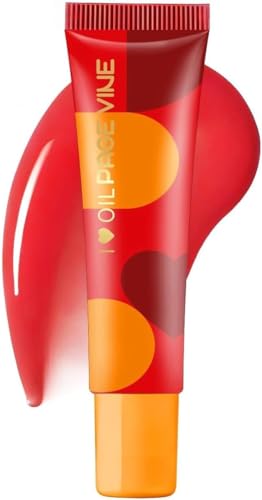 Pout Preserve Hydrating Peptide Lip Treatment, Shiny Lip Stain Tint, Pout Preserve Peptide Lip Treatment,Long Lasting Lip Gloss Plumping Lip Oil,Peptide Lip Treatment (Blood Orange) von Vitrywei