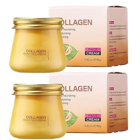 Snail Collagen Face Cream, Collagen Hydrating Anti-Wrinkle and Rejuvenating Cream,Deep Hydration for Dry Skin, Skin Firming,Snail Collagen Face Rejuvenation Cream Moisturizer for Women (2) von Vitrywei