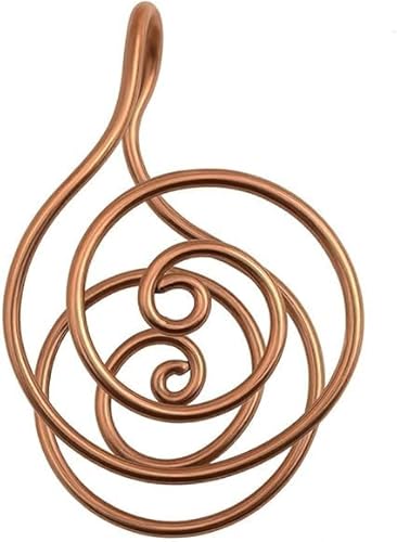 Vitrywei Copper Palm Ring Reiki Spiral Hand Rings for Meditation & Energy Healing,Handmade Copper Cuffs for Crystal Work, Manifestation and Chakra Balancing, Meditation Gift for Women & Men (1 pcs) von Vitrywei