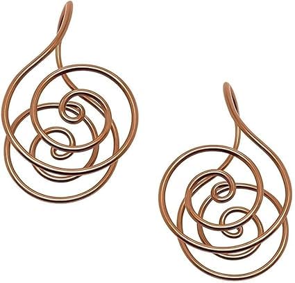 Vitrywei Copper Palm Ring Reiki Spiral Hand Rings for Meditation & Energy Healing,Handmade Copper Cuffs for Crystal Work, Manifestation and Chakra Balancing, Meditation Gift for Women & Men (2 pcs) von Vitrywei