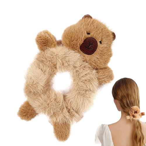 Capybara Hair Clip - 5,5 -Zoll -Plüsch -Harzhaarklemme, Fuzzy Animal Gripper Accessoire, Niedlicher, Lebhafter Haarstyling -Clip | Täglicher Kleidung, Geschenk Für Frauen, Party -Styling, Modeaccessoi von Vitsrisea