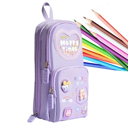 Federmäppchen mit Rucksack – Stift-Organizer mit großer Kapazität, multifunktionale Reißverschlusstasche | Durable School Schreibwarenhalter, tragbare Reise-Make-up-Tasche, ideal für Studium, Ice Federmäppchen mit Rucksack – Stift-Organizer mit großer Kapazität, multifunktionale Reißverschlusstasche | Durable School Schreibwarenhalter, tragbare Reise-Make-up-Tasche, ideal für Studium, Ice von Vitsrisea