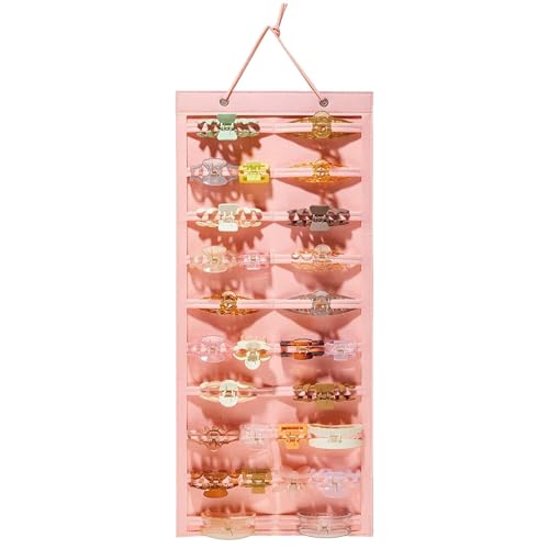 Haarclip Organizer - Hängende Haarständer, Klauenclipspeicherstreifen | Großer Bananenclip -Displayhalter, Vertikaler Kieferclip -Rack Für Badezimmer, Mädchenzimmer, Haarwerkzeug -Setup, Wandmontierte von Vitsrisea