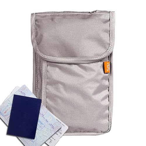 Hals -Reise -Dokumentbeutel - Sichere Faltbare Brieftasche, Leichte Reisetasche | Multifunktionaler Pass-Telefonhalter, Schutzhilfe-Organisator Für Frauen Männer Sightseeing Airport Wanderurlaub O. von Vitsrisea