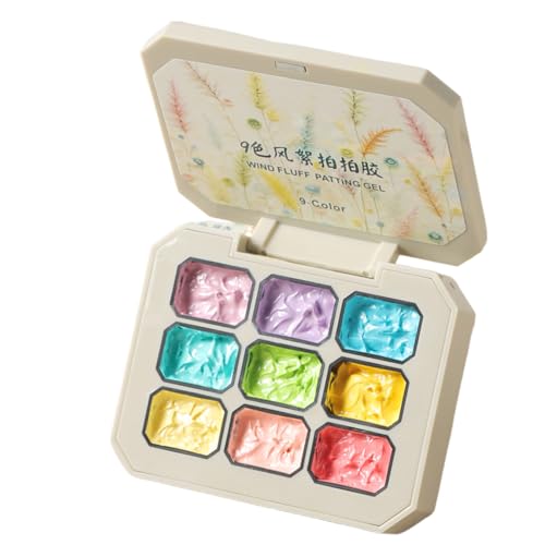 Pattern Gel Polnor - Feste Farbschwamm Patnnagelkunstkit, Multi -Schatten -Gel -Polnische Kollektion | 9 Farben Schönheitsnagelgel Set Für -Maniküre Von Frauen, Gradientennageldesign Und Nagelpfle von Vitsrisea