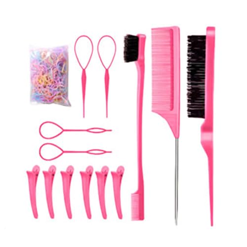 Vitsrisea Haarkamm Set | Ratsche,Entwirr Kamm Haarbürste Für Frauen und Mädchen Salon Anwendung Zum Flechten Volumen Tägliches Styling von Vitsrisea