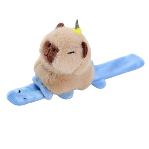Vitsrisea Tiere Slap Armband,Capybara Plüsch Spielzeug Armband,Entzückende Schnapparmbänder Mit Tieren - Für Mädchen Schule Zuhause Reise Alltag Weihnachten Geburtstag Party von Vitsrisea