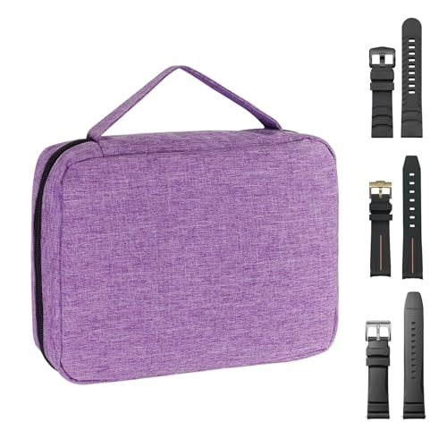 Vitsrisea Watch Band Case Organizer | Beobachten Sie die Gurte mit Tragetaste | Foldable Watch Band Storage Case Watch Band Organizer -Tasche für 20 Uhrengurte für Frauen von Vitsrisea