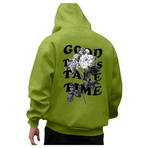 Essentials Hoodie Herren Oversize Mit Backprint Y2K Hoody Mit Kapuze Basic Pullover Vintage Print Hoodies Für Männer Anime Kapuzenpullover Schwarzer Coole Streetwear Drip Klamotten Oversized Pulli @1 von Viunychn