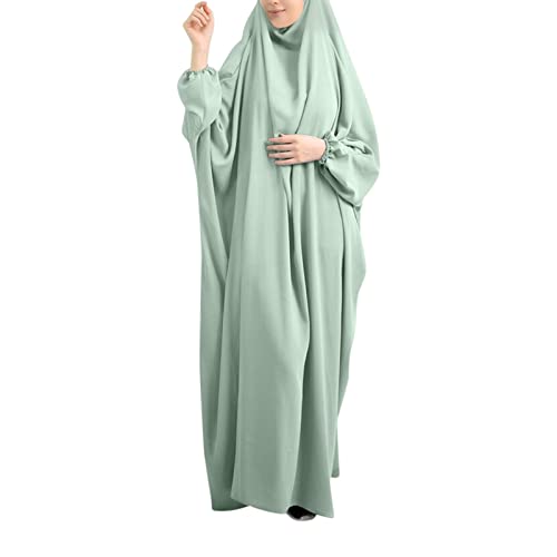 Gebetskleidung Frauen Abaya Muslim Damen Jilbab Hijab Kleid Namaz Elbisesi Naher Osten Dubai Türkei Maxi Einteiliges Ramadan Maxikleider Zweiteiliges Muslimische Kleider Kaftan Islamische Kleidung von Viunychn