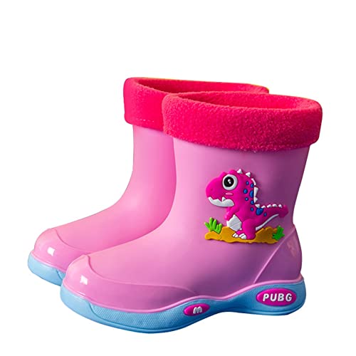 Gummistiefel Kinder Leicht Gefüttert Regenstiefel Kinder Gummistiefel Jungen Gelb 23 Regenschuhe Kinder Baby Rain Boots Kids Geschenk Boot Für Kinder Watt Schuhe Gefütterte Gummistiefel Mädchen von Viunychn