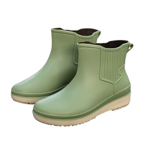 Gummistiefeletten Damen Schwarz - Regenstiefel Weit Unisex Protective Stiefel Rutschfest Erwachsene Leicht Weitschaft Schuhe Leichte Atmungsaktiv Sohle Safety Gummistiefel Gummischuhe Chelsea-Stiefel Gummistiefeletten Damen Schwarz - Regenstiefel Weit Unisex Protective Stiefel Rutschfest Erwachsene Leicht Weitschaft Schuhe Leichte Atmungsaktiv Sohle Safety Gummistiefel Gummischuhe Chelsea-Stiefel von Viunychn