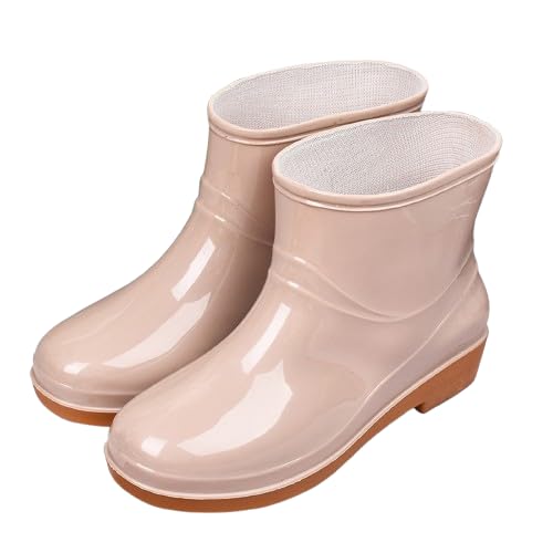 Gummistiefeletten Damen Schwarz - Regenstiefel Weit Unisex Protective Stiefel Rutschfest Erwachsene Leicht Weitschaft Schuhe Leichte Atmungsaktiv Sohle Safety Gummistiefel Gummischuhe Chelsea-Stiefel Gummistiefeletten Damen Schwarz - Regenstiefel Weit Unisex Protective Stiefel Rutschfest Erwachsene Leicht Weitschaft Schuhe Leichte Atmungsaktiv Sohle Safety Gummistiefel Gummischuhe Chelsea-Stiefel von Viunychn