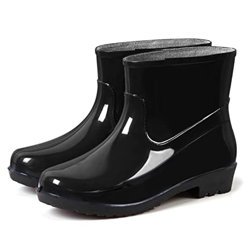 Gummistiefeletten Damen Schwarz - Regenstiefel Weit Unisex Protective Stiefel Rutschfest Erwachsene Leicht Weitschaft Schuhe Leichte Atmungsaktiv Sohle Safety Gummistiefel Gummischuhe Chelsea-Stiefel Gummistiefeletten Damen Schwarz - Regenstiefel Weit Unisex Protective Stiefel Rutschfest Erwachsene Leicht Weitschaft Schuhe Leichte Atmungsaktiv Sohle Safety Gummistiefel Gummischuhe Chelsea-Stiefel von Viunychn