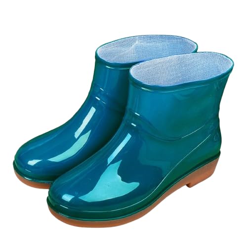 Gummistiefeletten Damen Schwarz - Regenstiefel Weit Unisex Protective Stiefel Rutschfest Erwachsene Leicht Weitschaft Schuhe Leichte Atmungsaktiv Sohle Safety Gummistiefel Gummischuhe Chelsea-Stiefel Gummistiefeletten Damen Schwarz - Regenstiefel Weit Unisex Protective Stiefel Rutschfest Erwachsene Leicht Weitschaft Schuhe Leichte Atmungsaktiv Sohle Safety Gummistiefel Gummischuhe Chelsea-Stiefel von Viunychn