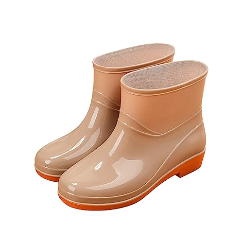 Gummistiefeletten Damen Schwarz - Regenstiefel Weit Unisex Protective Stiefel Rutschfest Erwachsene Leicht Weitschaft Schuhe Leichte Atmungsaktiv Sohle Safety Gummistiefel Gummischuhe Chelsea-Stiefel Gummistiefeletten Damen Schwarz - Regenstiefel Weit Unisex Protective Stiefel Rutschfest Erwachsene Leicht Weitschaft Schuhe Leichte Atmungsaktiv Sohle Safety Gummistiefel Gummischuhe Chelsea-Stiefel von Viunychn