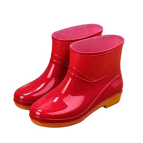 Gummistiefeletten Damen Schwarz - Regenstiefel Weit Unisex Protective Stiefel Rutschfest Erwachsene Leicht Weitschaft Schuhe Leichte Atmungsaktiv Sohle Safety Gummistiefel Gummischuhe Chelsea-Stiefel Gummistiefeletten Damen Schwarz - Regenstiefel Weit Unisex Protective Stiefel Rutschfest Erwachsene Leicht Weitschaft Schuhe Leichte Atmungsaktiv Sohle Safety Gummistiefel Gummischuhe Chelsea-Stiefel von Viunychn