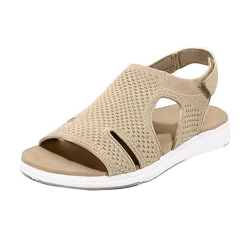 Orthopädische Schuhe Damen, Waschbare Strick Orthopädische Sandalen Damenschuhe Fußgewölbes Weiche Sport Sandalen Wassersandalen Für Hallux Valgus Bunion mit Weiche Fussbett Outdoor von Viunychn