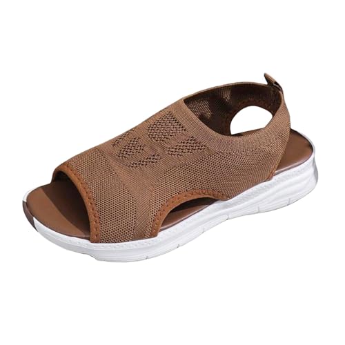 Pantoletten Damen Unterstützung Stretch Orthopädische Schuhe Damenschuhe Fußgewölbes Weiche Sport Sandalen Wassersandalen mit Fasciitis-Sohlen mit Weiche Fussbett Outdoor von Viunychn