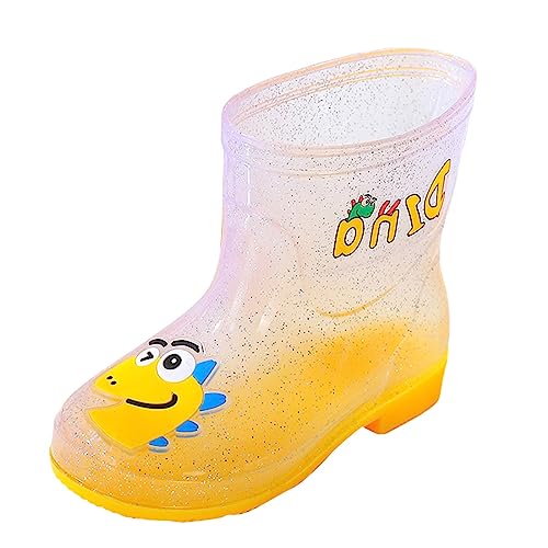Regenstiefel Kinder Gefütterte Gummistiefel Mädchen Rain Boots Kids Geschenk Boot Für Kinder Watt Schuhe Regenschuhe Kinder Baby Gummistiefel Jungen Gelb 23 Gummistiefel Kinder Leicht Gefüttert von Viunychn