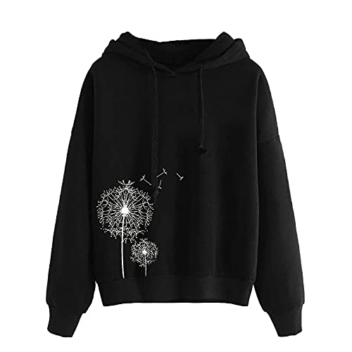 Teenager Mädchen Kleidung,Print Hoodie Damen Kawaii Sweatshirt mit Kapuze Süß Kapuzenpullover Sportlich Baumwolle Langarmshirt Summer Herbst Leicht Oberteile Einfarbig Pullover Sportshirt Pulli Shirt von Viunychn