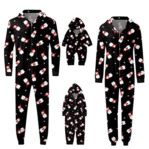 Weihnachten Pyjamas Familie Set,Damen Herren Kinder Weihnachten Onesie,Jumpsuit mit Rentier Kapuze,Christmas Pajamas Onesie Family Suit @1 von Viunychn