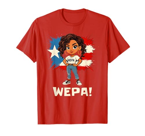 Wepa Girl Puertoricanisches Fest Boricua Pride Culture T-Shirt Wepa Girl Puertoricanisches Fest Boricua Pride Culture T-Shirt von Viva Boricua Apparel