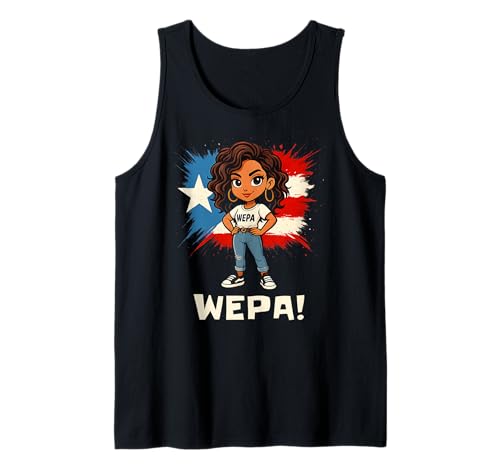 Wepa Girl Puertoricanisches Fest Boricua Pride Culture Tank Top Wepa Girl Puertoricanisches Fest Boricua Pride Culture Tank Top von Viva Boricua Apparel