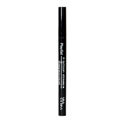 Viva la Diva Playlist Xtreme Brush Eyeliner – Farbe N1 A Billion Streams – Eyeliner mit hochpräziser Bürste für eine intensive und dauerhafte Linie von Viva la Diva