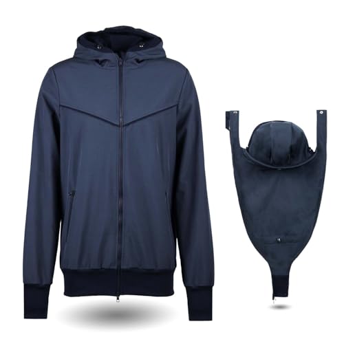 Viva la Mama - Männerjacke zum Babytragen Vorn, Allwetter, Softshell - EXPLORER - marine - XL von Viva la Mama