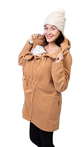 Viva la Mama - Tragemantel für den Winter Umstandsmantel warm - VALENTIN - beige - L von Viva la Mama