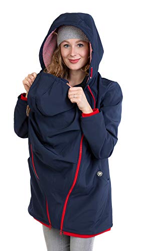 Viva la Mama - Umstandsjacke mit Baby Trageeinsatz Allwetter - MELLORY Marineblau - L von Viva la Mama