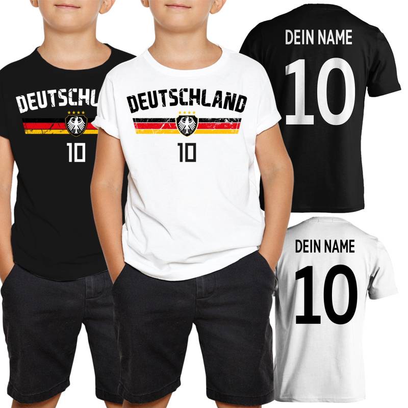Deutschland Kinder T-Shirt Mit Wunschname + Nummer Personalisiertes Wm Em Trikot Shirt Geschenk Mädchen Jungen Geburtstag Weihnachten von VivaDesignsStudio