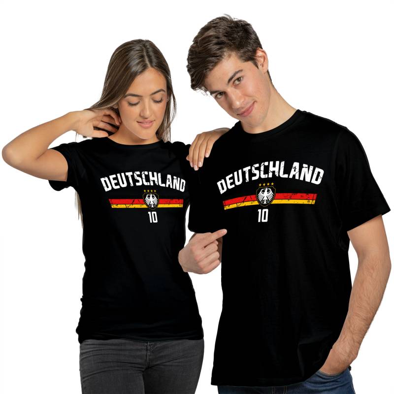 Deutschland T-Shirt Personalisiertes Wm Em Trikot Shirt Mit Wunschname + Nummer Geschenk Für Herren Damen Unisex Zum Geburtstag von VivaDesignsStudio