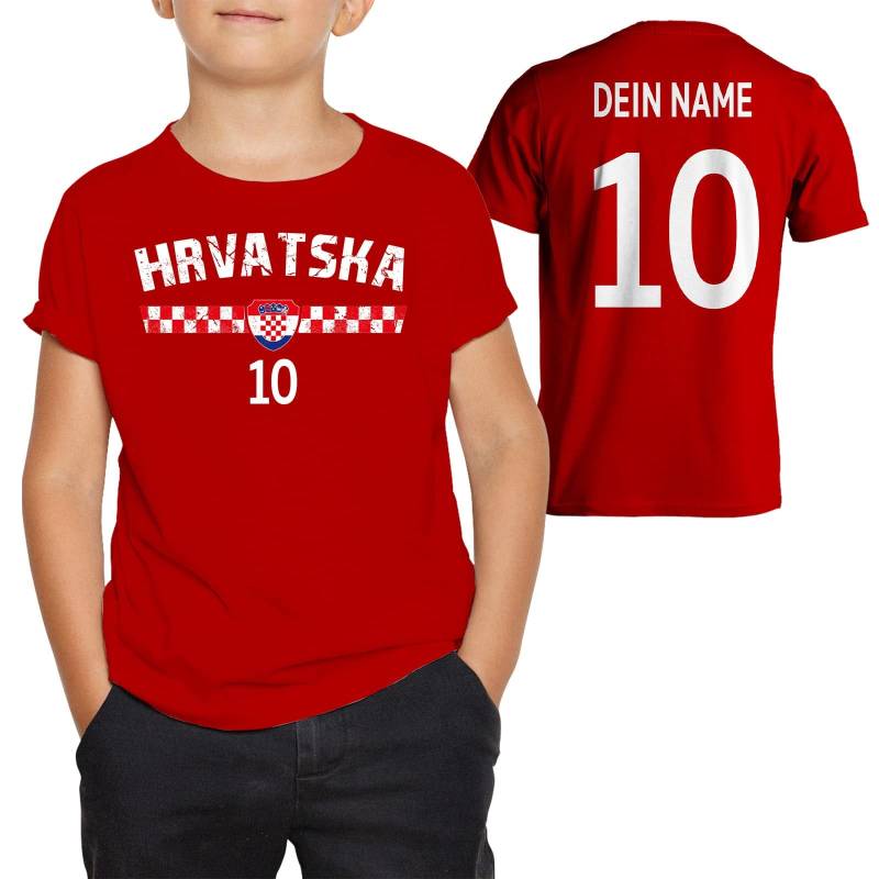 Kroatien Kinder T-Shirt Mit Wunschname Nummer Personalisiertes Hrvatska Croatia Trikot Shirt Geschenk Mädchen Jungen Geburtstag Weihnachten von VivaDesignsStudio