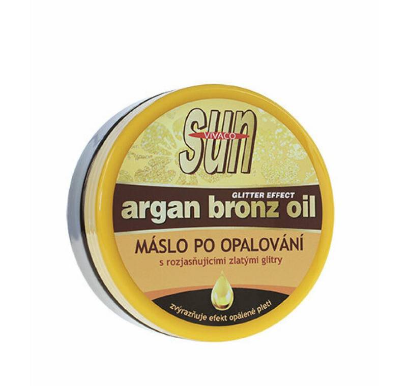 Vivaco Körperpflegemittel Sun Glitter Argan Butter Aftersun 200ml von Vivaco