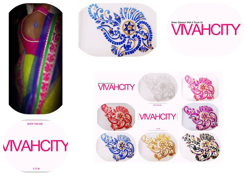 Bindi Body Tattoo Bunt Wiederverwendbares Modeaccessoires von Vivahcity