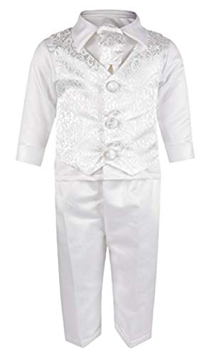 Vivaki Baby Jungen (0-24 Monate) Taufbekleidung weiß weiß 6-12 Monate von Vivaki