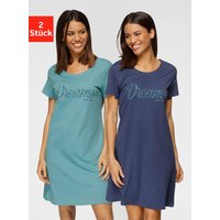 Große Größen: Sleepshirt, blau, Gr.40/42-56/58 von Vivance Dreams