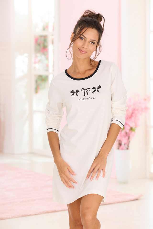 Vivance Dreams Nachthemd Mit süßem Schleifenmuster von Vivance Dreams