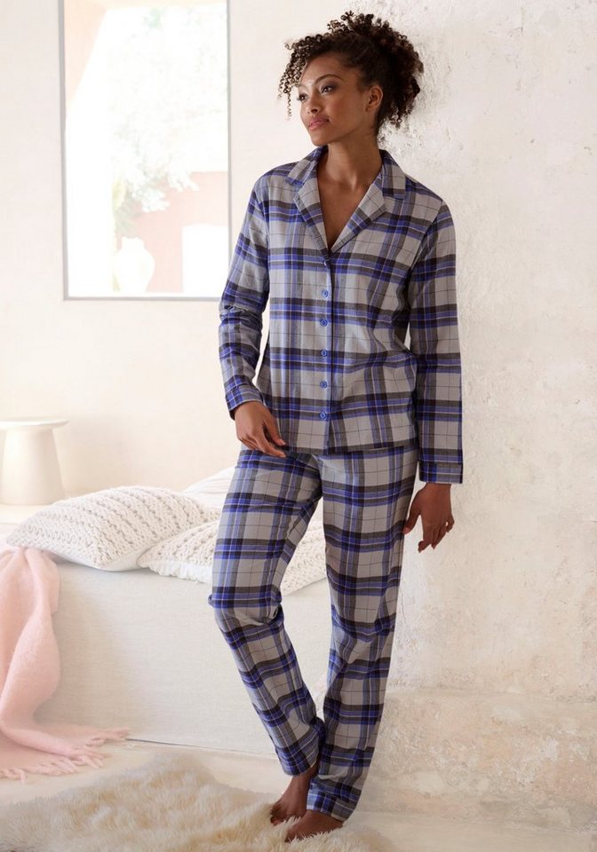 Vivance Dreams Pyjama (2 tlg) aus kuschelig weichem Flanell von Vivance Dreams