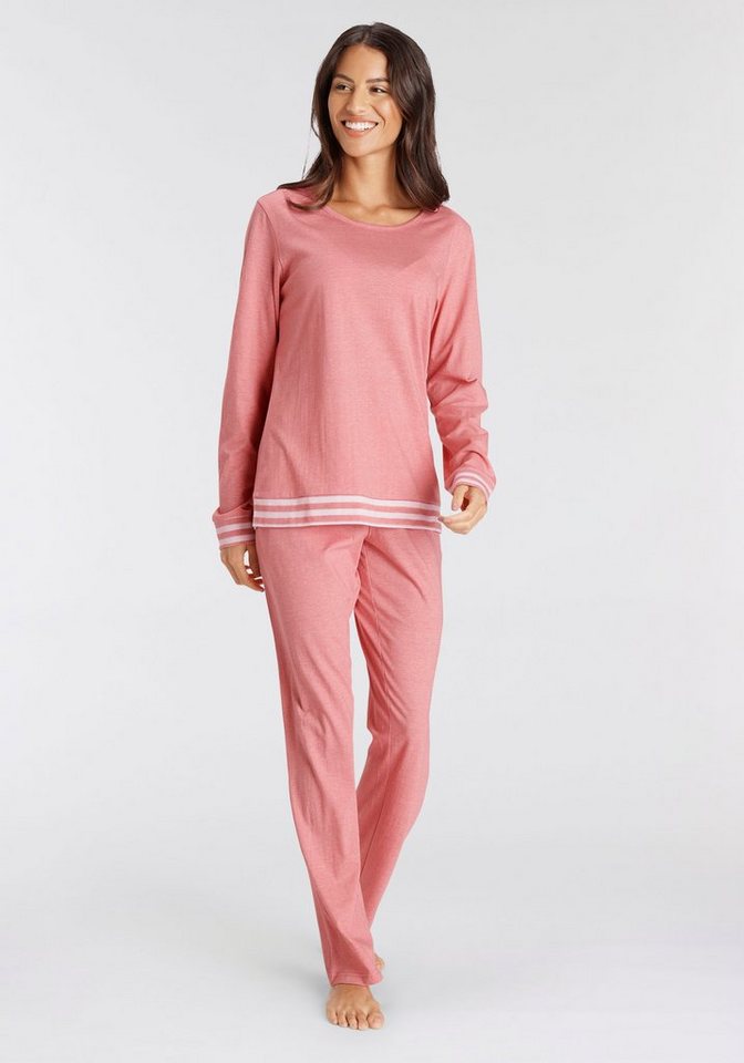 Vivance Dreams Pyjama (2 tlg) mit gestreiften Bündchen von Vivance Dreams