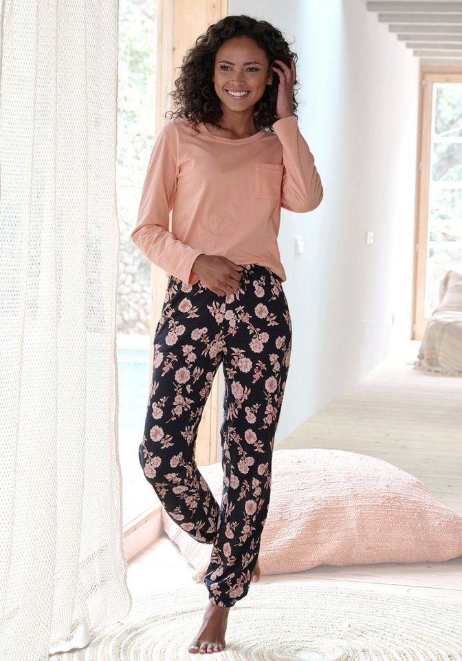 Vivance Dreams Pyjama (2 tlg) mit schönem Naturprint von Vivance Dreams