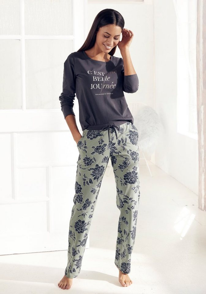 Vivance Dreams Pyjama (2 tlg) mit großem Blumen-Druck von Vivance Dreams